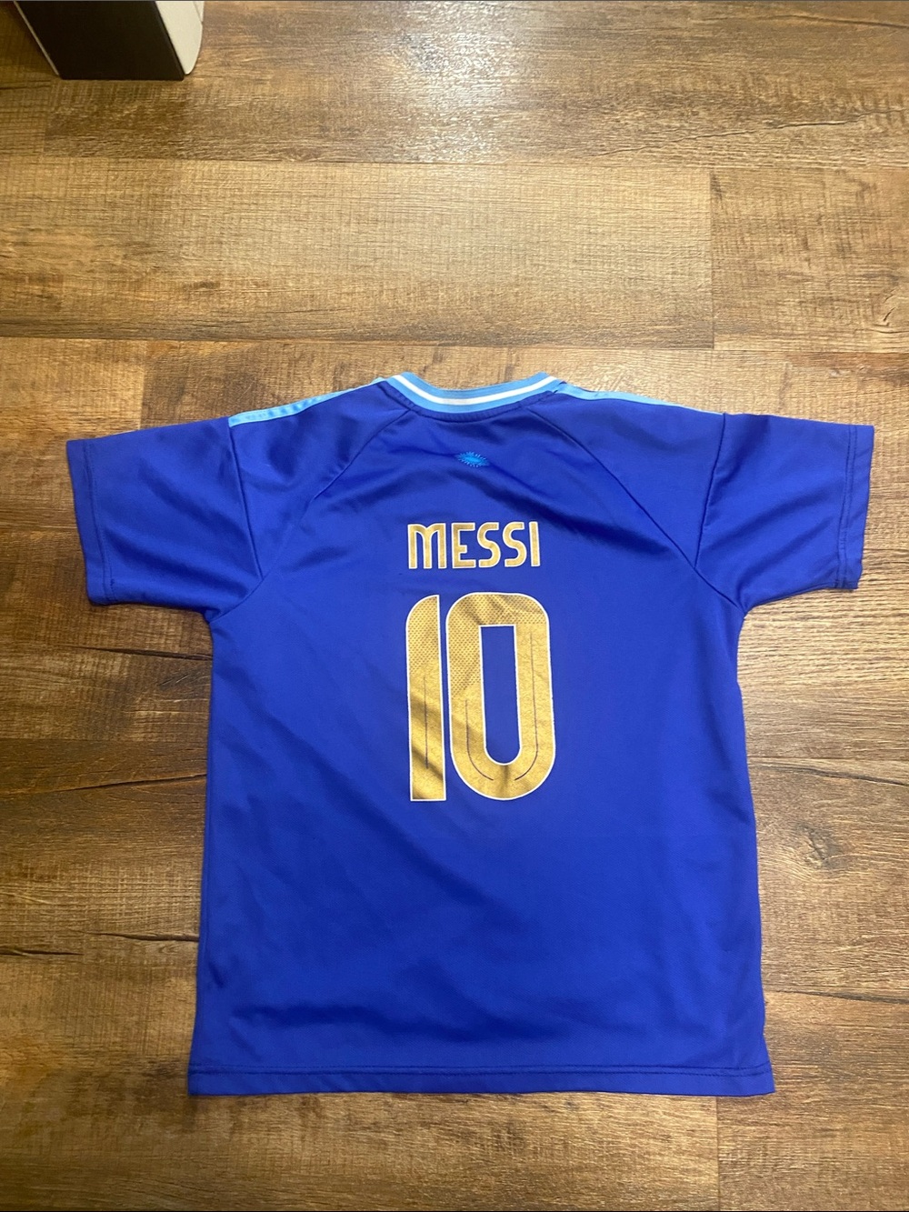 Kids Blue Soccer Jersey with Number 10 - Unbranded - Picture 2 of 2